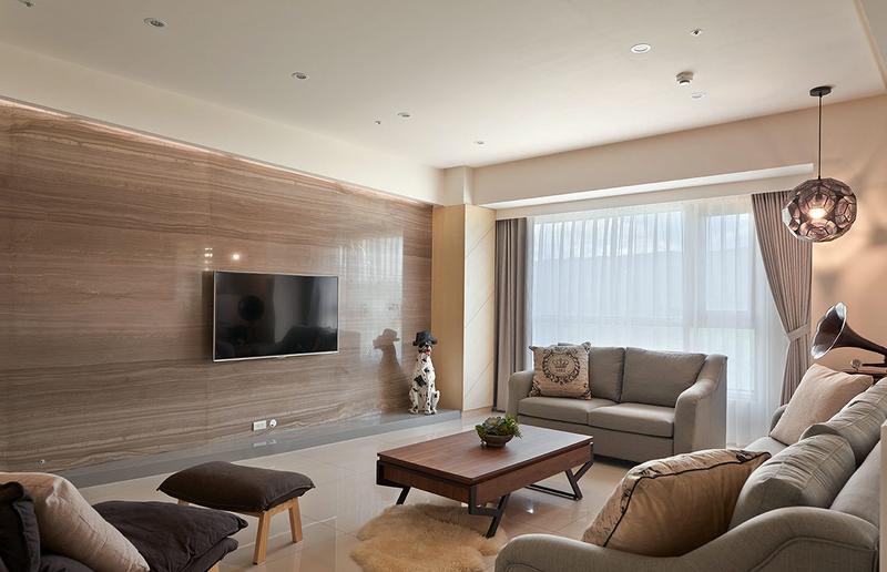 溫馨人文風尚 138平休閑現代三居