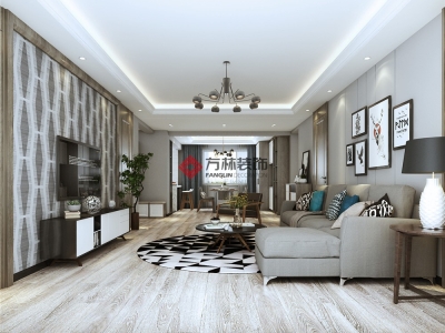 萬科金域藍(lán)灣100平現(xiàn)代簡約